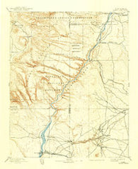 Santa Clara New Mexico Historical topographic map, 1:125000 scale, 30 X 30 Minute, Year 1892