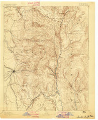 Santa Fe New Mexico Historical topographic map, 1:125000 scale, 30 X 30 Minute, Year 1894