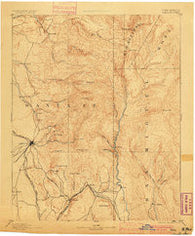 Santa Fe New Mexico Historical topographic map, 1:125000 scale, 30 X 30 Minute, Year 1894