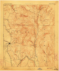 Santa Fe New Mexico Historical topographic map, 1:125000 scale, 30 X 30 Minute, Year 1894