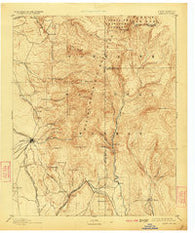 Santa Fe New Mexico Historical topographic map, 1:125000 scale, 30 X 30 Minute, Year 1894