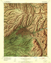 Santa Fe New Mexico Historical topographic map, 1:24000 scale, 7.5 X 7.5 Minute, Year 1952