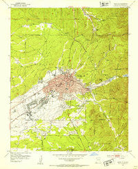 Santa Fe New Mexico Historical topographic map, 1:24000 scale, 7.5 X 7.5 Minute, Year 1952