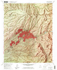 Santa Fe New Mexico Historical topographic map, 1:24000 scale, 7.5 X 7.5 Minute, Year 1961