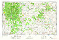 Santa Fe New Mexico Historical topographic map, 1:250000 scale, 1 X 2 Degree, Year 1954