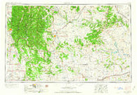 Santa Fe New Mexico Historical topographic map, 1:250000 scale, 1 X 2 Degree, Year 1954