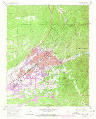 Santa Fe New Mexico Historical topographic map, 1:24000 scale, 7.5 X 7.5 Minute, Year 1961