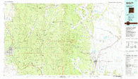 Santa Fe New Mexico Historical topographic map, 1:100000 scale, 30 X 60 Minute, Year 1983