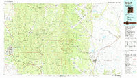 Santa Fe New Mexico Historical topographic map, 1:100000 scale, 30 X 60 Minute, Year 1983