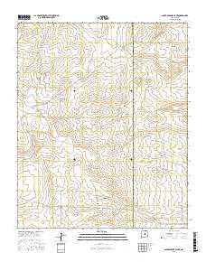 Santa Barbara Lake New Mexico Current topographic map, 1:24000 scale, 7.5 X 7.5 Minute, Year 2017