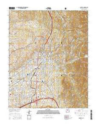 Santa Fe New Mexico Current topographic map, 1:24000 scale, 7.5 X 7.5 Minute, Year 2017