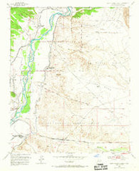 Santo Domingo Pueblo New Mexico Historical topographic map, 1:24000 scale, 7.5 X 7.5 Minute, Year 1953