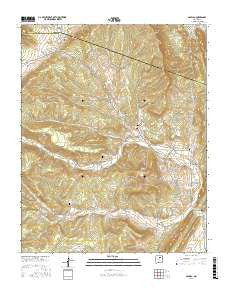 Sapello New Mexico Current topographic map, 1:24000 scale, 7.5 X 7.5 Minute, Year 2017