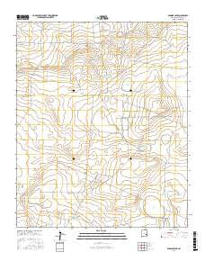 Sardine Lake New Mexico Current topographic map, 1:24000 scale, 7.5 X 7.5 Minute, Year 2017