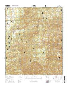 Sawmill Peak New Mexico Current topographic map, 1:24000 scale, 7.5 X 7.5 Minute, Year 2017
