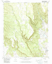 Seboyeta New Mexico Historical topographic map, 1:24000 scale, 7.5 X 7.5 Minute, Year 1957
