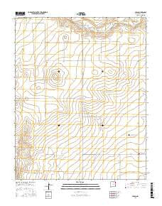 Sedan New Mexico Current topographic map, 1:24000 scale, 7.5 X 7.5 Minute, Year 2017