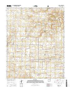 Seneca New Mexico Current topographic map, 1:24000 scale, 7.5 X 7.5 Minute, Year 2017