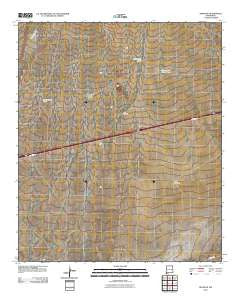 Separ NE New Mexico Historical topographic map, 1:24000 scale, 7.5 X 7.5 Minute, Year 2010