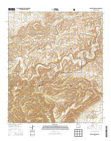 Serpentine Bends New Mexico Historical topographic map, 1:24000 scale, 7.5 X 7.5 Minute, Year 2013