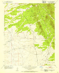 Seton Village New Mexico Historical topographic map, 1:24000 scale, 7.5 X 7.5 Minute, Year 1952