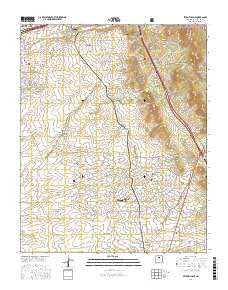 Seton Village New Mexico Current topographic map, 1:24000 scale, 7.5 X 7.5 Minute, Year 2017