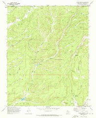 Seven Springs New Mexico Historical topographic map, 1:24000 scale, 7.5 X 7.5 Minute, Year 1970
