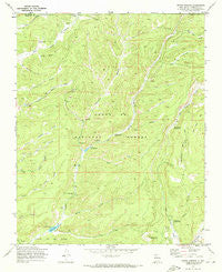 Seven Springs New Mexico Historical topographic map, 1:24000 scale, 7.5 X 7.5 Minute, Year 1970