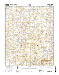 Seven Lakes SE New Mexico Current topographic map, 1:24000 scale, 7.5 X 7.5 Minute, Year 2017