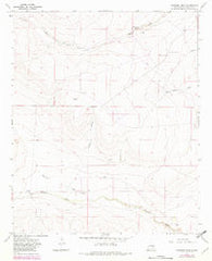 Shannon Draw New Mexico Historical topographic map, 1:24000 scale, 7.5 X 7.5 Minute, Year 1967