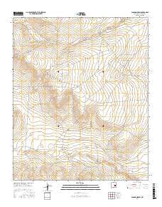 Shannon Draw New Mexico Current topographic map, 1:24000 scale, 7.5 X 7.5 Minute, Year 2017