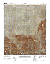 Shaw Mountain New Mexico Historical topographic map, 1:24000 scale, 7.5 X 7.5 Minute, Year 2010