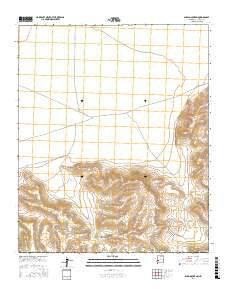 Shaw Mountain New Mexico Current topographic map, 1:24000 scale, 7.5 X 7.5 Minute, Year 2017