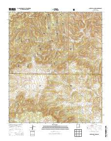 Sheeppen Canyon New Mexico Current topographic map, 1:24000 scale, 7.5 X 7.5 Minute, Year 2013