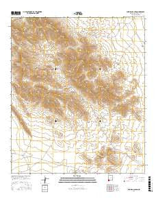 Sheridan Canyon New Mexico Current topographic map, 1:24000 scale, 7.5 X 7.5 Minute, Year 2017