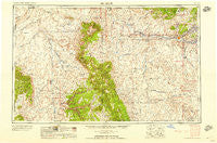 Shiprock New Mexico Historical topographic map, 1:250000 scale, 1 X 2 Degree, Year 1958