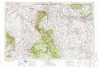 Shiprock New Mexico Historical topographic map, 1:250000 scale, 1 X 2 Degree, Year 1954