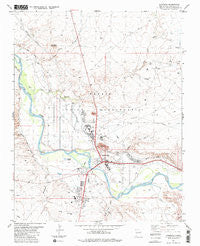 Shiprock New Mexico Historical topographic map, 1:24000 scale, 7.5 X 7.5 Minute, Year 1983