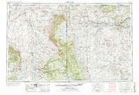 Shiprock New Mexico Historical topographic map, 1:250000 scale, 1 X 2 Degree, Year 1954