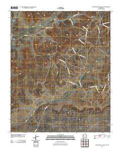 Shoemaker Canyon SE New Mexico Historical topographic map, 1:24000 scale, 7.5 X 7.5 Minute, Year 2010