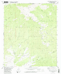 Sierra Blanca Peak New Mexico Historical topographic map, 1:24000 scale, 7.5 X 7.5 Minute, Year 1982