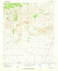 Sierra Fijardo New Mexico Historical topographic map, 1:24000 scale, 7.5 X 7.5 Minute, Year 1961