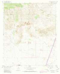 Sierra Fijardo New Mexico Historical topographic map, 1:24000 scale, 7.5 X 7.5 Minute, Year 1961
