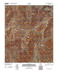 Sierra De La Cruz New Mexico Historical topographic map, 1:24000 scale, 7.5 X 7.5 Minute, Year 2010