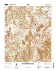 Sierra De La Cruz New Mexico Current topographic map, 1:24000 scale, 7.5 X 7.5 Minute, Year 2017
