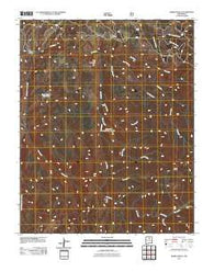 Sierra Mosca New Mexico Historical topographic map, 1:24000 scale, 7.5 X 7.5 Minute, Year 2011