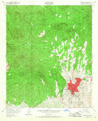 Silver City New Mexico Historical topographic map, 1:24000 scale, 7.5 X 7.5 Minute, Year 1950