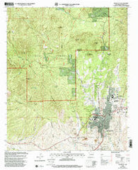 Silver City New Mexico Historical topographic map, 1:24000 scale, 7.5 X 7.5 Minute, Year 1992