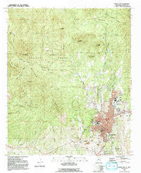 Silver City New Mexico Historical topographic map, 1:24000 scale, 7.5 X 7.5 Minute, Year 1992