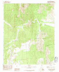 Silver Creek New Mexico Historical topographic map, 1:24000 scale, 7.5 X 7.5 Minute, Year 1985